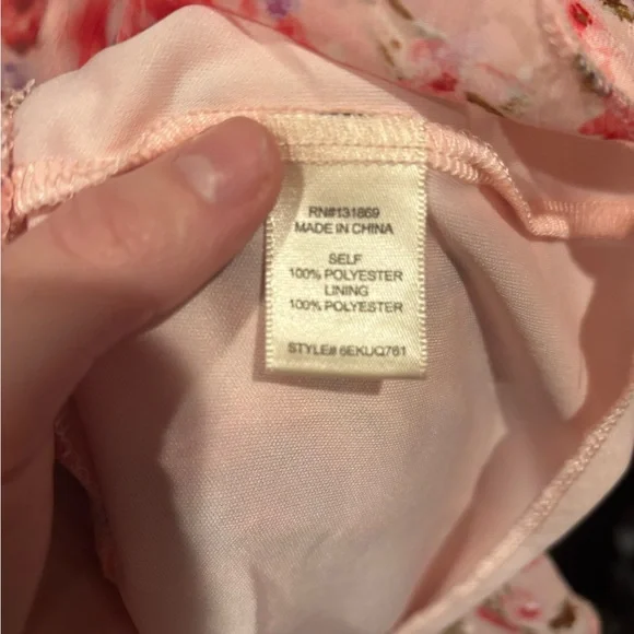 Thirty Thirty Pink Floral Puff Sleeve Dress - Picture 2 of 4